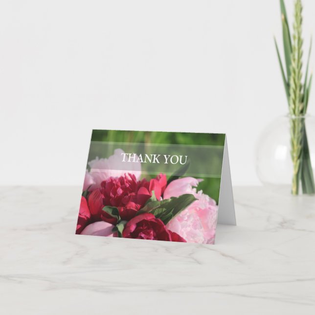 Peonies Thank You Notes (Front)