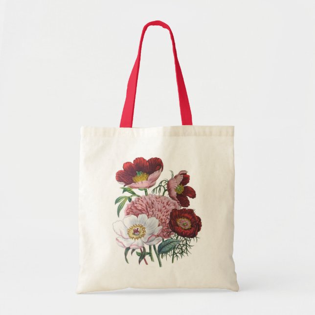 Peonies Tote Bag (Front)