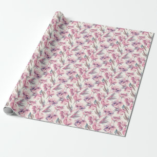 Peonies watercolor: seamless floral background. wrapping paper