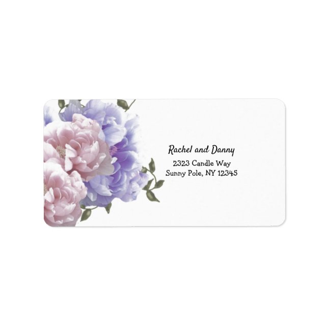 Peony Address Label (Front)