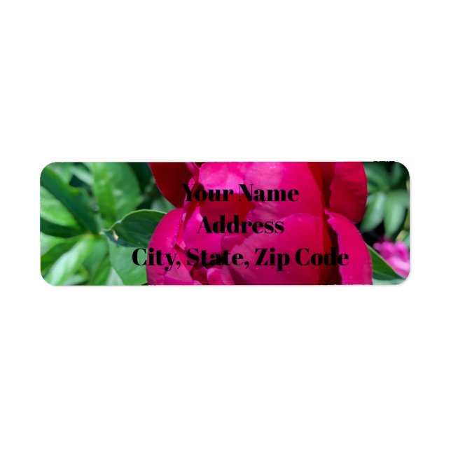 Peony Address Labels (Front)
