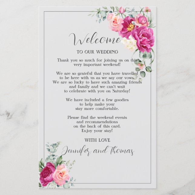 Peony and Roses Eucalyptus Greenery  (Front)