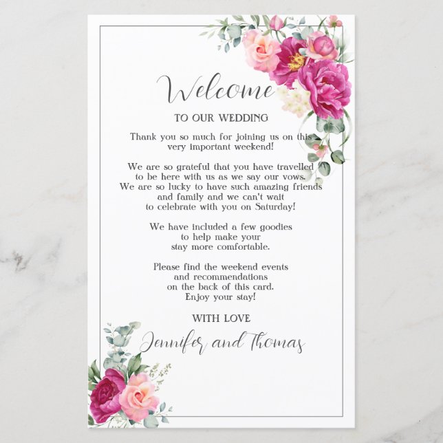 Peony and Roses Eucalyptus Greenery  (Front)