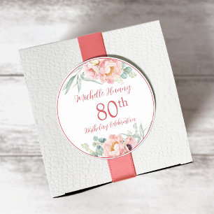 Peony Birthday Sticker