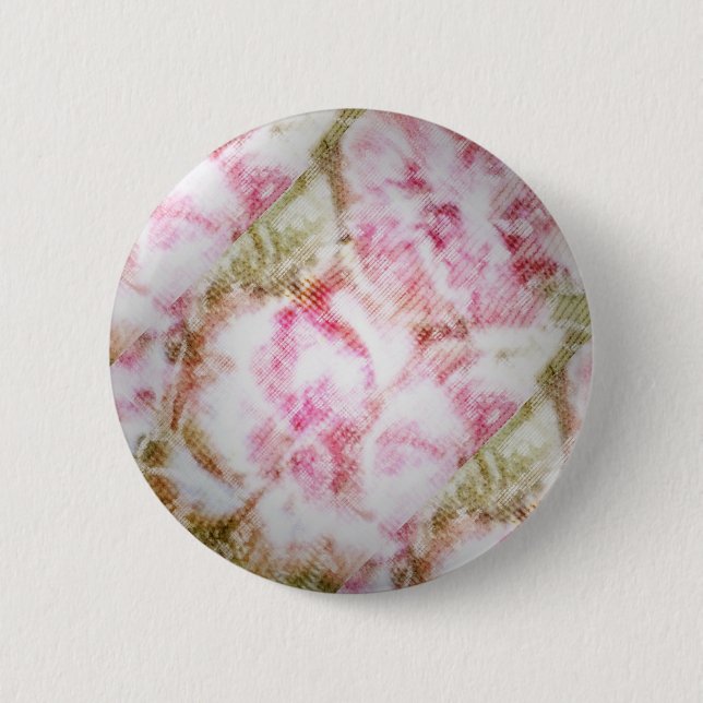 Peony Bliss 6 Cm Round Badge (Front)