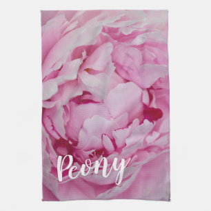 Peony Blossom Rose for flower and garden lovers Tea Towel
