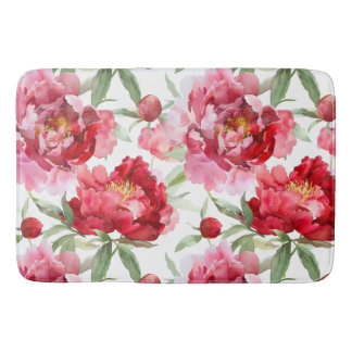 Peony blossoms Bath Mat