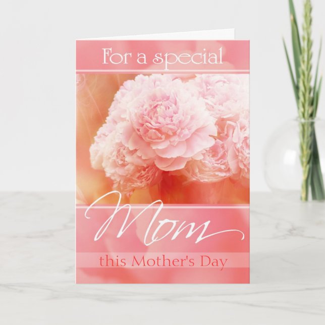 Peony Bouquet Mother's Day Card (Front)