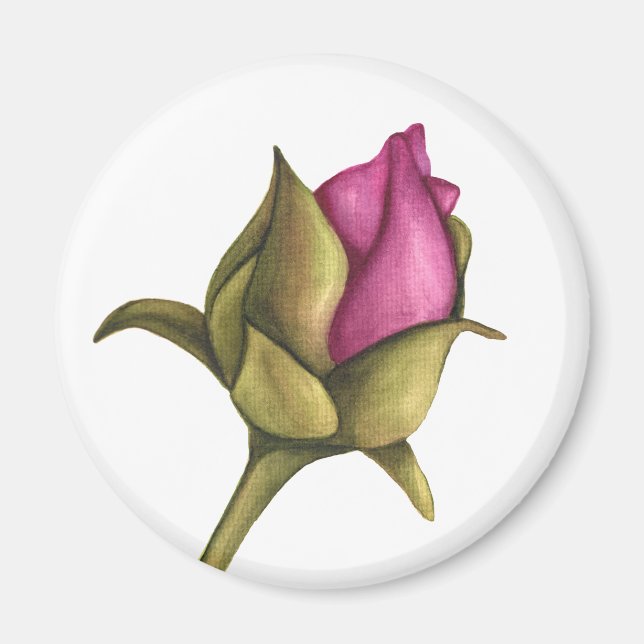 peony bud magnet (Front)