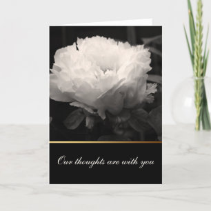 Peony Condolences Greeting card