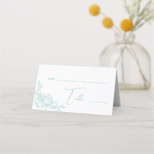 Peony Elegance Wedding Place Card