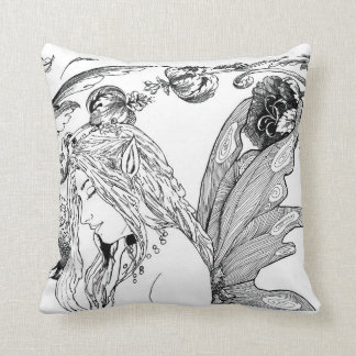 "Peony Fairy"   Designer Home Decor Pillow