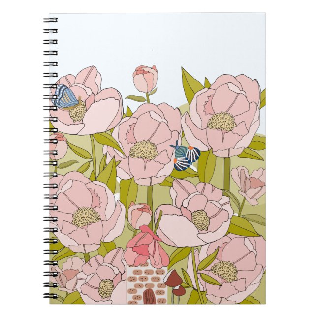 Peony fairy house notebook (Front)