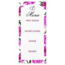 Peony. Flat Menu