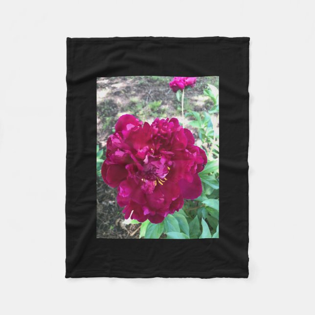 Peony Fleece Blanket (Front)