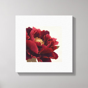Peony Floral Canvas Wall Art – Luxury Botanical