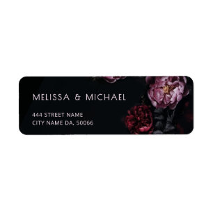 Peony Floral Dark Moody