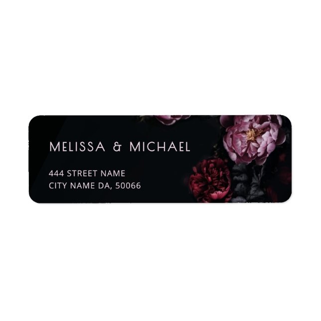 Peony Floral Dark Moody  (Front)