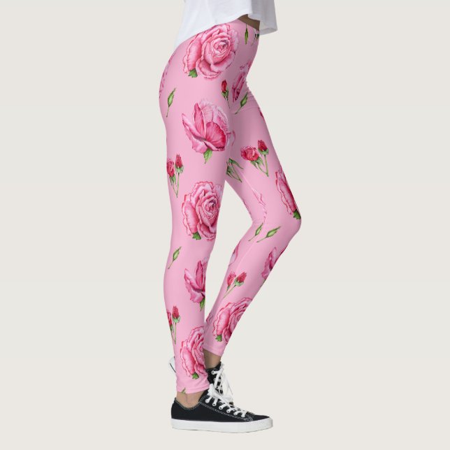 peony floral leggings (Right)