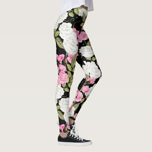 peony floral leggings (Right)