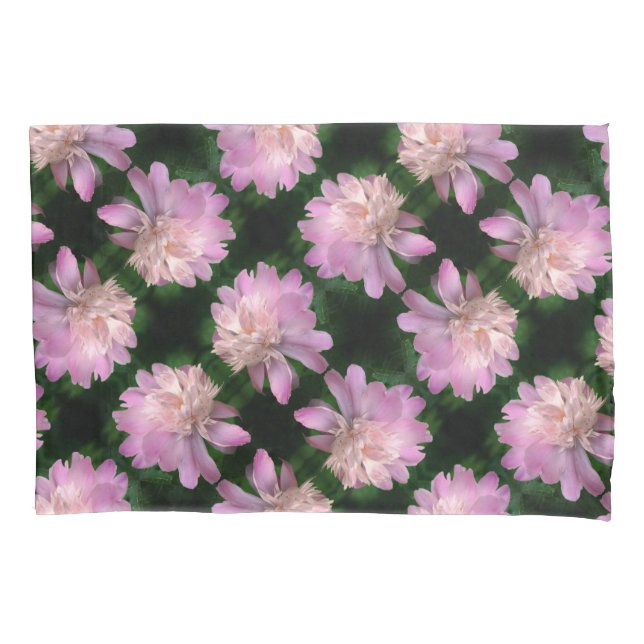 Peony Flower In Bloom Nature Pattern Pillowcase (Front)