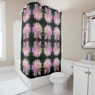 Peony Flower In Bloom Nature Pattern   Shower Curtain