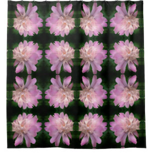 Peony Flower In Bloom Nature Pattern   Shower Curtain