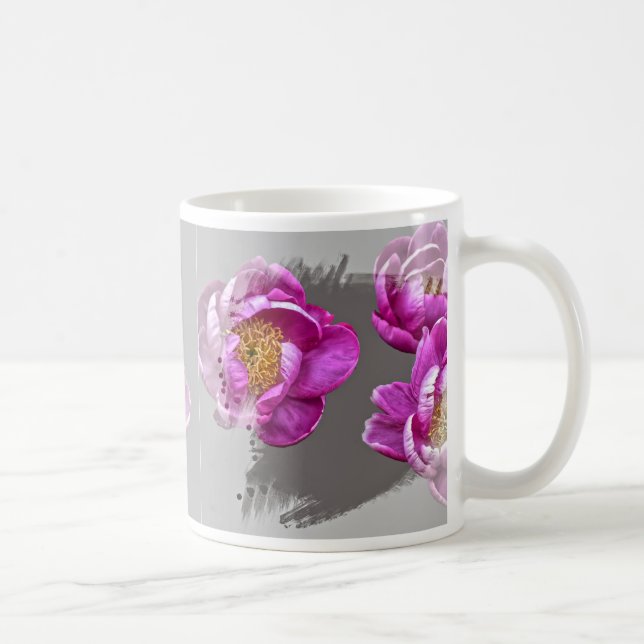 Peony Flower Mug (Right)