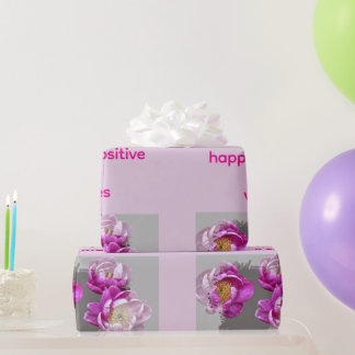 Peony Flower Mug Wrapping Paper