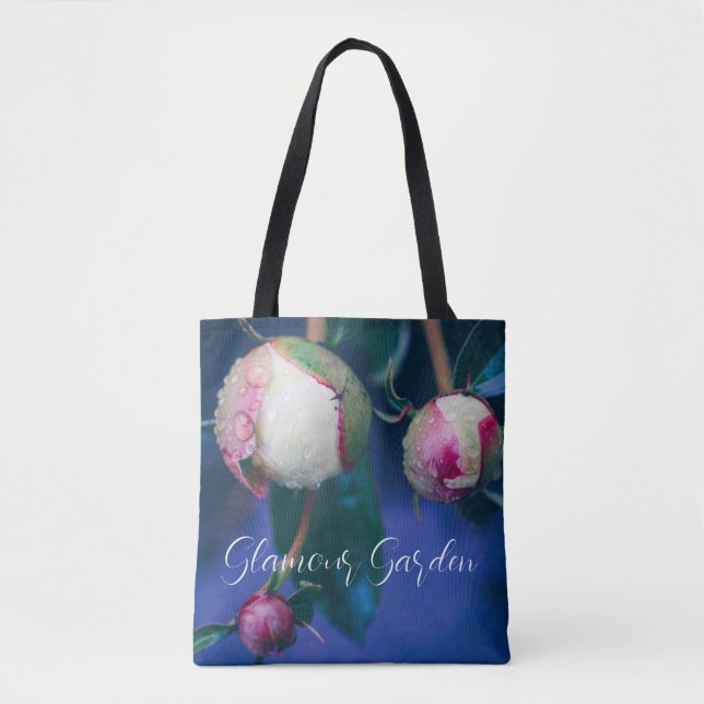 Peony flowers after rain tote bag (Front)