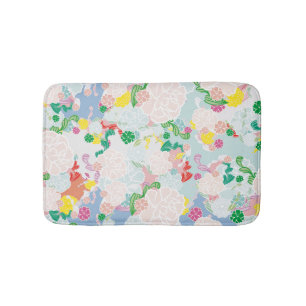 Peony Flowers Bath Mat