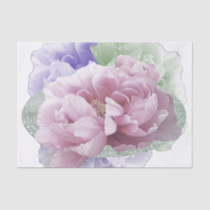 Peony Flowers Multicolor Tissue Paper
