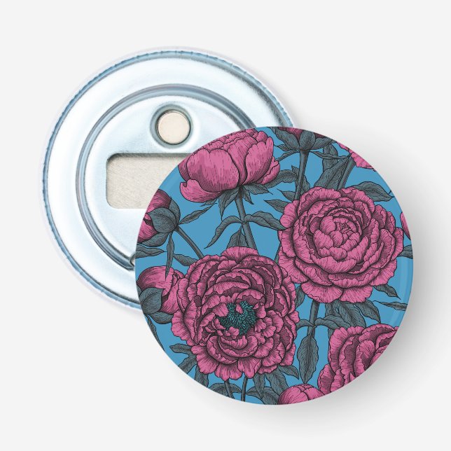 Peony garden bottle opener (Front)