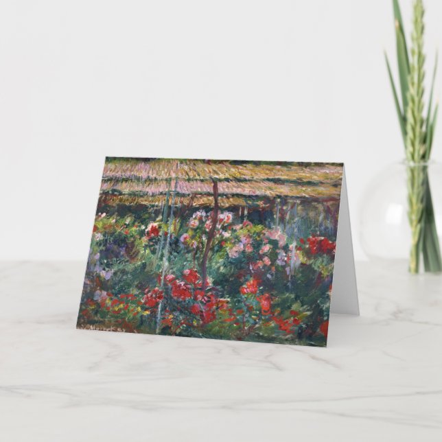 Peony Garden | Claude Monet Card (Front)