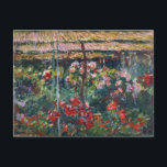 Peony Garden | Claude Monet Postcard<br><div class="desc">Peony Garden (1887) by Claude Monet (French, 1840–1926) is a lush and immersive impressionist celebration of nature in full bloom. Painted in the artist’s garden at Giverny, the composition overflows with vibrant peonies rendered in loose, dappled brushstrokes that capture the movement of light and air. Monet's focus on atmosphere and...</div>