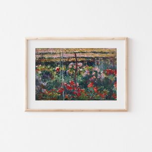 Peony Garden   Claude Monet Poster