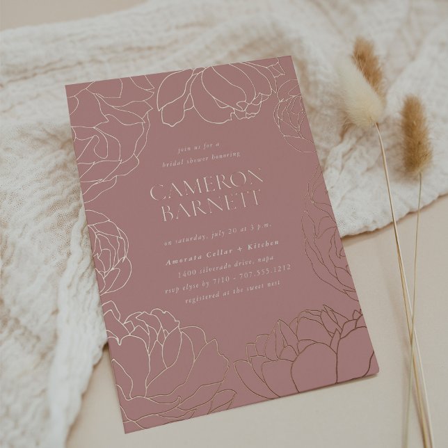 Peony Garden Pink Floral Bridal Shower (Creator Uploaded)