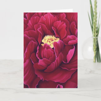 Peony Greeting Card