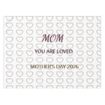 Peony Heart Celebration Pattern for Mum