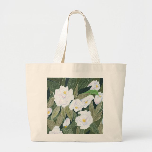 Peony Jumbo Tote Bag (Front)