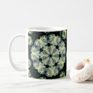 Peony Kaleidoscope Flower Art Coffee Mug