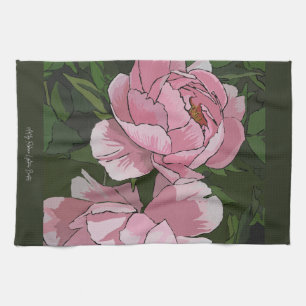 Peony Kitchen Towel