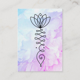 *~* Peony Lotus Heart  Nirvana Massage Reiki Yoga Business Card