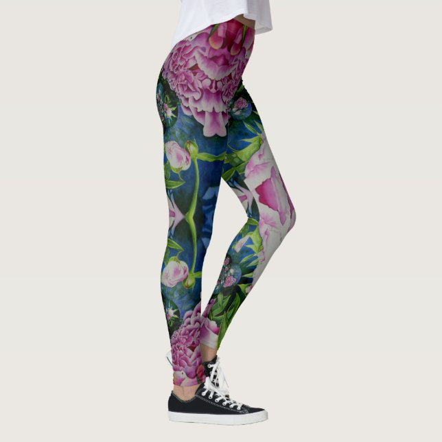 Peony Mandala 2 Leggings (Right)