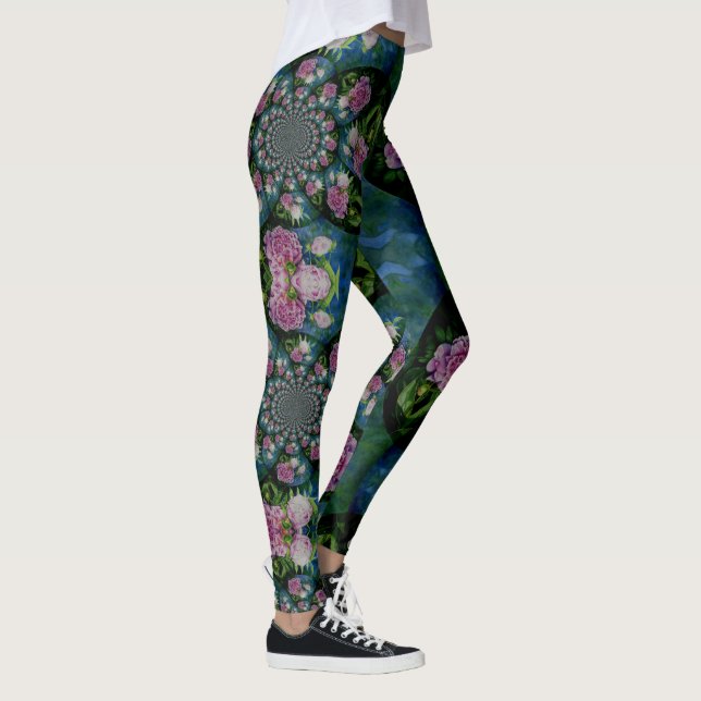 Peony Mandala Leggings (Right)
