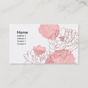Peony Motif Profile Card