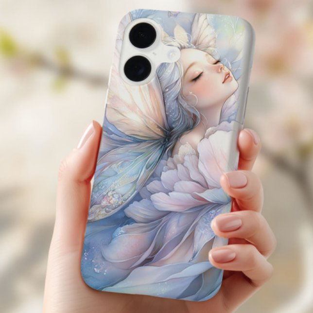Peony Of The Dawn Case-Mate iPhone Case (the Iphone 16 with the image of Peony of the Dawn shown in the hand of a young woman)