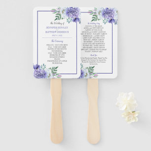 Peony Passion Floral Wedding Program Fans