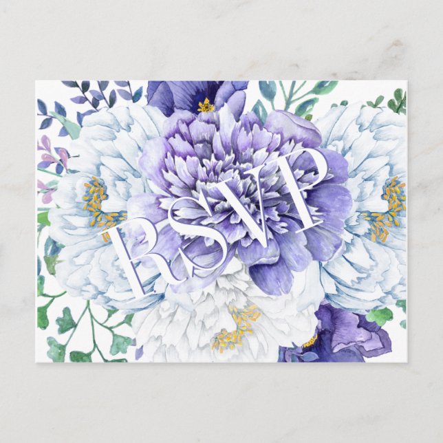 Peony Passion RSVP Postcard (Front)
