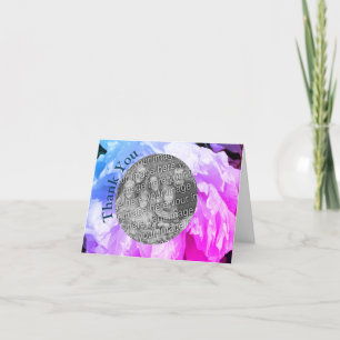 Peony Personalised Thank You Photo Card